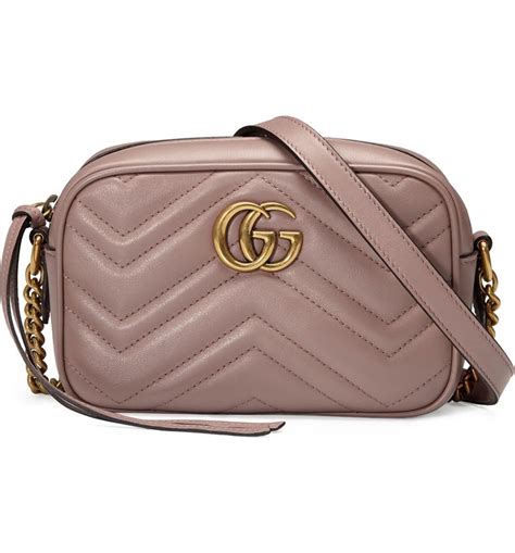 gucci marmont 2.0 leather crossbody bag rose|gucci marmont belt bag large.